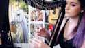 record electric harp for you