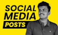 design insta post, carousel post, facebook post, any social media creative