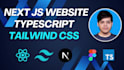 build front end website with next js, tailwind css and typescript