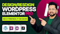 be your wordpress elementor pro expert for elementor website design