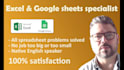 solve excel or google sheets challenges excellently