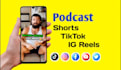 edit your podcast into short form video clips