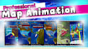 create professional geolayer map animation videos for your project