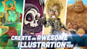 create an awesome illustration for you