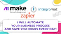 automate your workflow using make, integromat, zapier, n8n