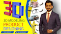 do 3d product modeling, product rendering and 3d cad design