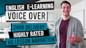 record an english male voice over for elearning
