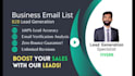 do manual lead research and verified email list