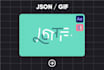 create lottie json lottiefiles or gif logo animation icon like svg in web n app