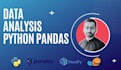 do statistical data analysis using python, pandas, r and stata