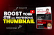 design high CTR youtube thumbnails with pro text, color, and composition