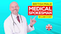 be your british medical spokesman in a lab coat
