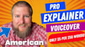 record an american male voice over for your explainer video