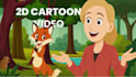 create kids 2d cartoon story video