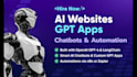 build custom ai website, gpt app, chatbot, or smart ai agent