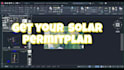 design solar permit plan on autocad