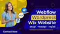 build webflow website development, animated webflow, webflow design