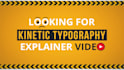 create custom kinetic typography animated explainer video with motion graphics