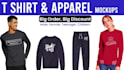 create realistic t shirt mockup and apparel mockup