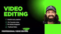 professional video editing and colouring effect