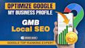 optimize google my business profile gmb for local SEO and maps ranking