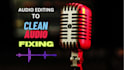remove static noise, hiss, or hum, fix, and enhance audio for video