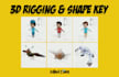 create 3d rig and shape key character in blender