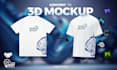 create 3d rotating t shirt mockups for your clothing brand