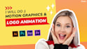 do motion graphics social ad posts and logo animations