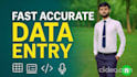 do accurate excel or word data entry and financial cleanup professionally