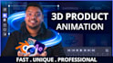 create a unique 3d tech product animation