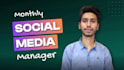 be your monthly social media manager and content creator