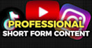 edit short form content for tiktok, youtube and instagram