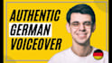 record a professional young male german voice over