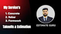prepare concrete, rebar, formwork takeoffs and cost estimate
