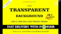 make a transparent logo,images,png,photo,web icon super fast