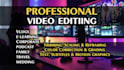 edit video, podcast, youtube, tiktok, instagram, family, wedding, highlights