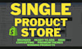 redesign shopify single product store, one product store