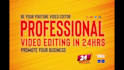 be your youtube video editors, do video editing in 24hrs