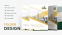 design outstanding presentation folder or file flyer holder