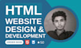 do website design and website development HTML CSS and javascript