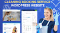 design wordpress cleaning services booking website