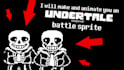 create an undertale inspired pixel art sprite and animate it