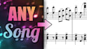 create sheet music from a song