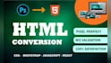 convert PSD to HTML, figma to HTML responsive website