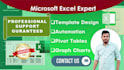 create and fix excel spreadsheets, templates, pivot tables, and automation