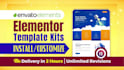 install, import, customize themeforest or envato elementor template kits