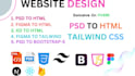 create responsive and modern websites using reactjs, javascript and tailwind CSS