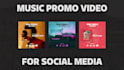create music promo video for social media