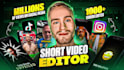 do 10 dynamic instagram reels, youtube shorts, tiktok videos